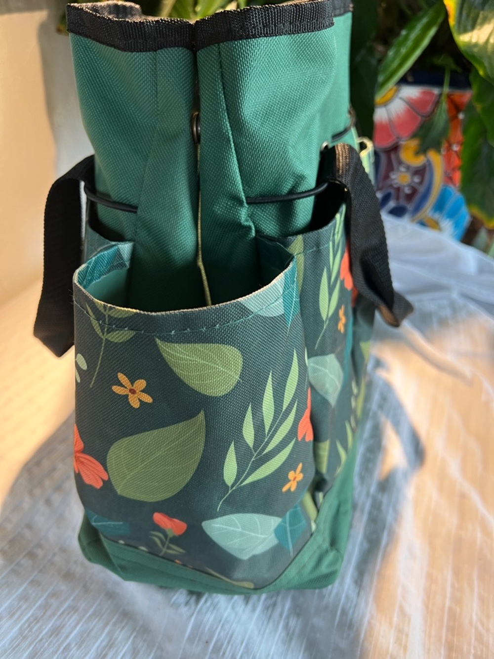 Green Floral Utility Organizer Expandable Tote by GeeDuo Garden Tools - Picture 9 of 16
